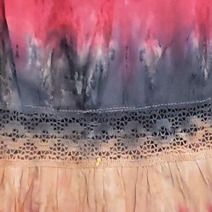 Gypsy-Style, Tiered Long Boho Skirt